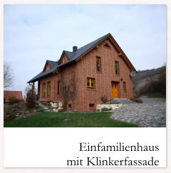 Einfamilienhaus mit Klinkerfassade